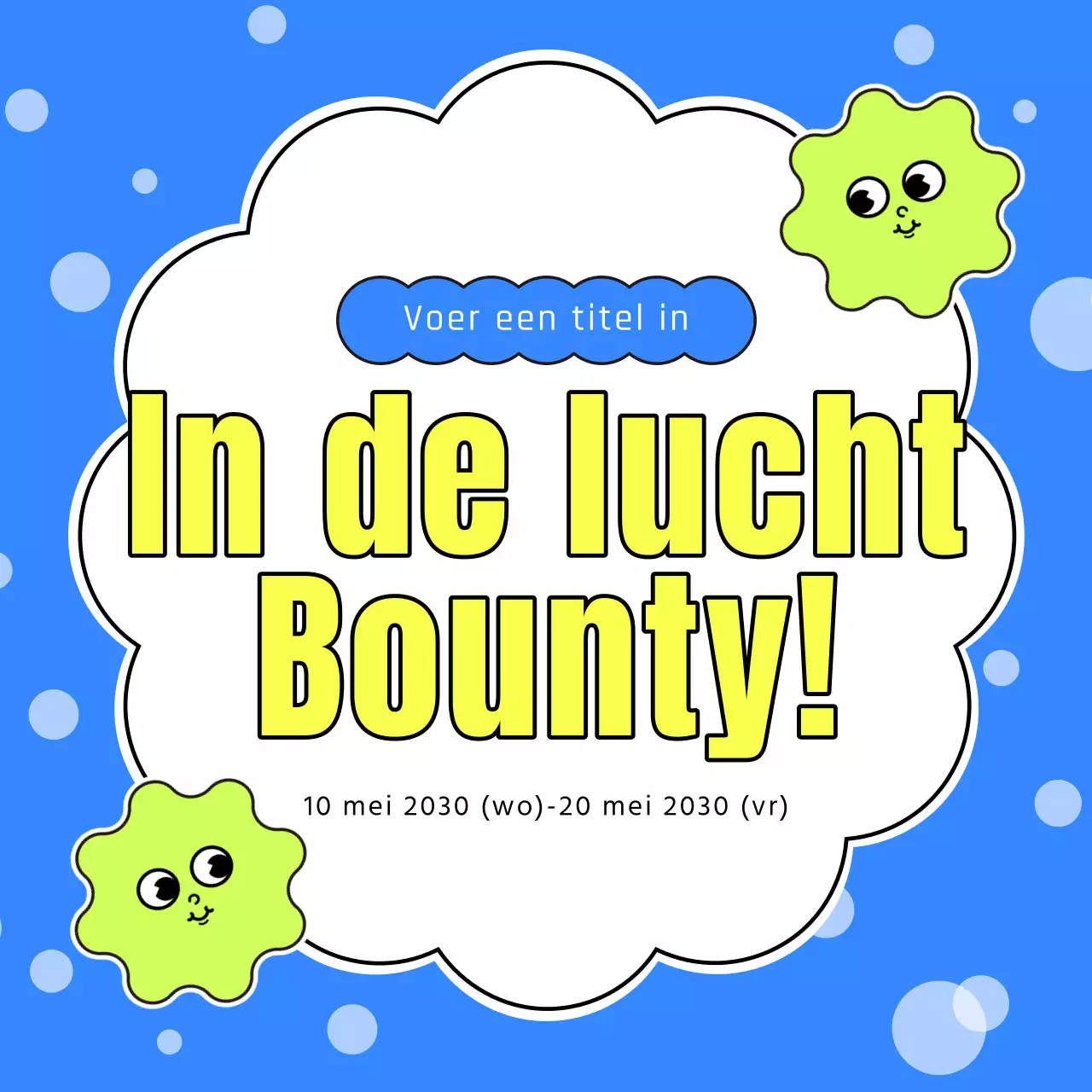 Eenvoudige hoofdminiaturen in chartreuse en hot pink