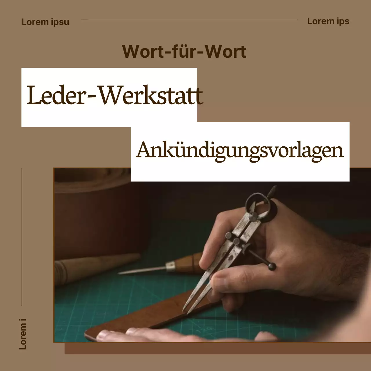 Ein Leitfaden für die klassische braun-weiße Lederarbeitermarke
