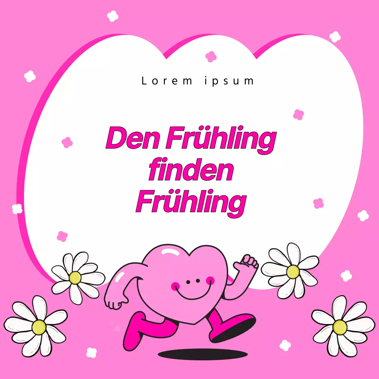 Einfache Hauptminiaturen in Chartreuse und Hot Pink