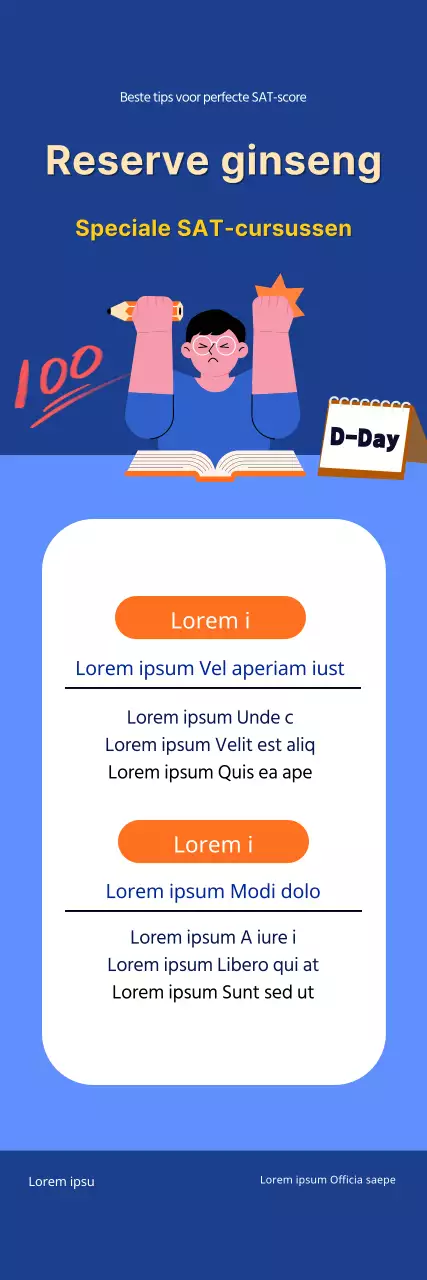 Op maat gemaakte SAT-lessen voor middelbare scholieren met illustraties van studenten