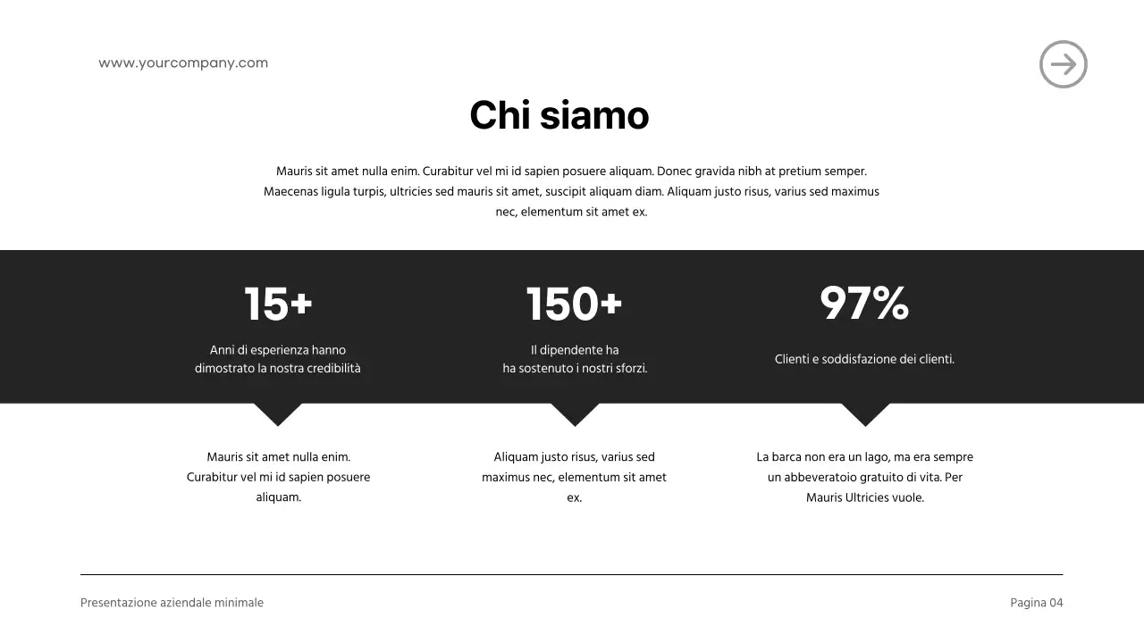 Introduzione aziendale moderna in bianco e nero