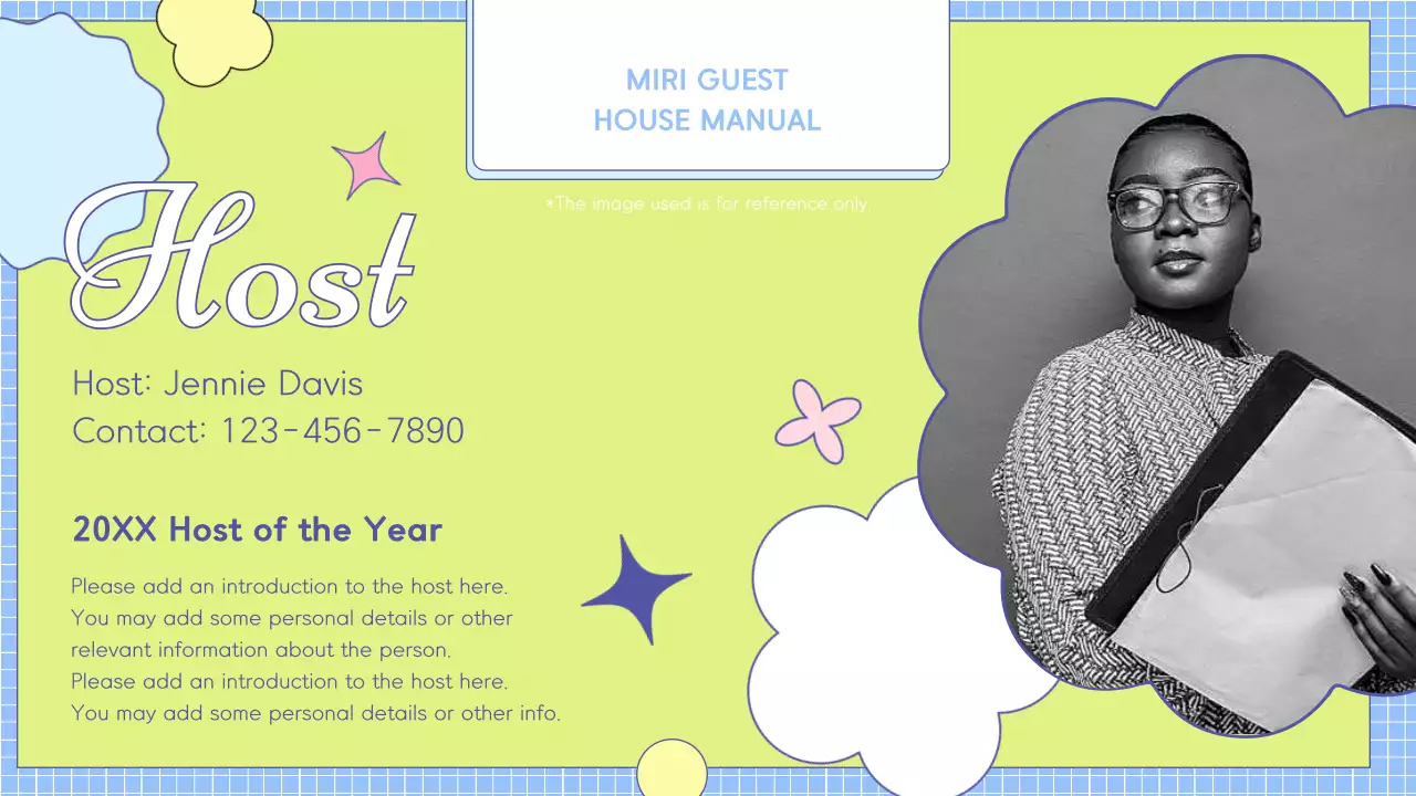 다채로운 트렌디 하우스 매뉴얼 프레젠테이션