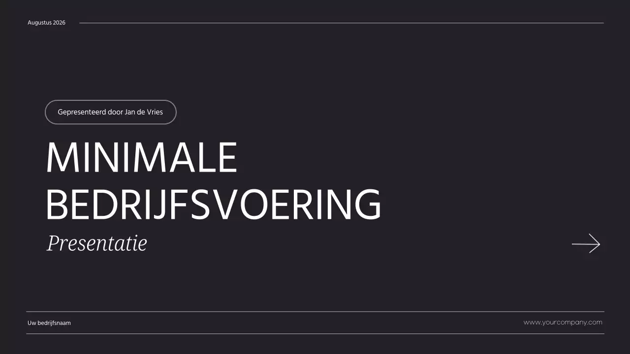 Zwart Wit Minimalistisch Zakelijk Over Ons