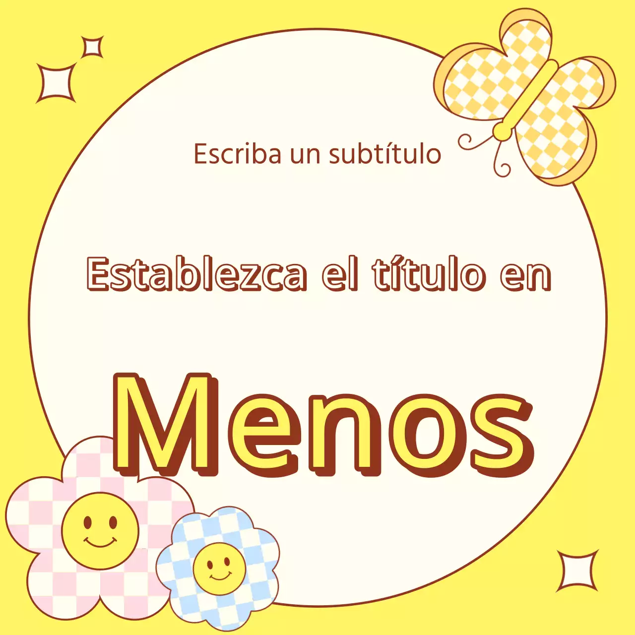 Anuncio primaveral en miniatura en amarillo y azul claro