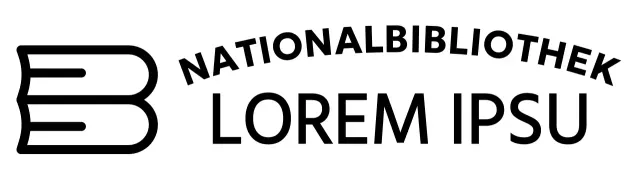 Bibliothekseröffnungskonzept mit buchförmigen Illustrationen