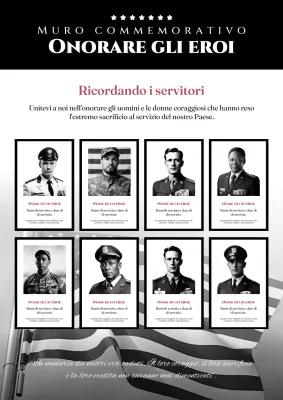 Muro di commemorazione del Giorno della Memoria Black Classic Introduzione