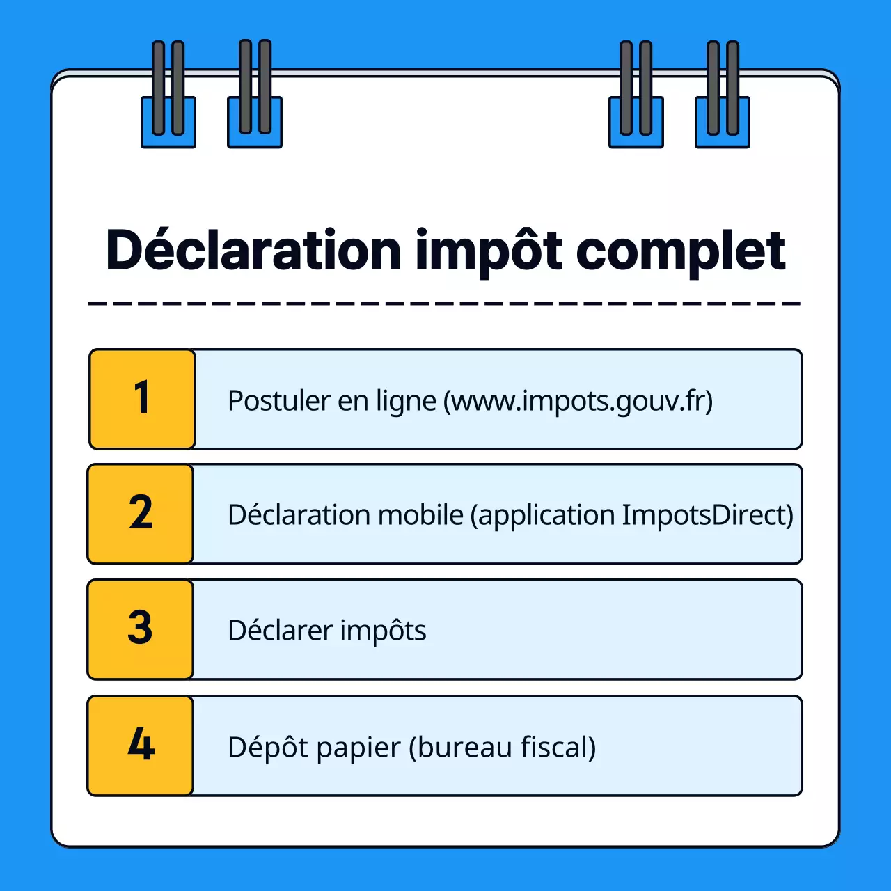 Comment remplir une simple déclaration d'impôt sur le revenu en bleu ?