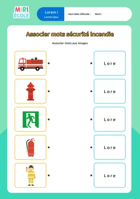 Matériel pédagogique minimaliste de couleur menthe