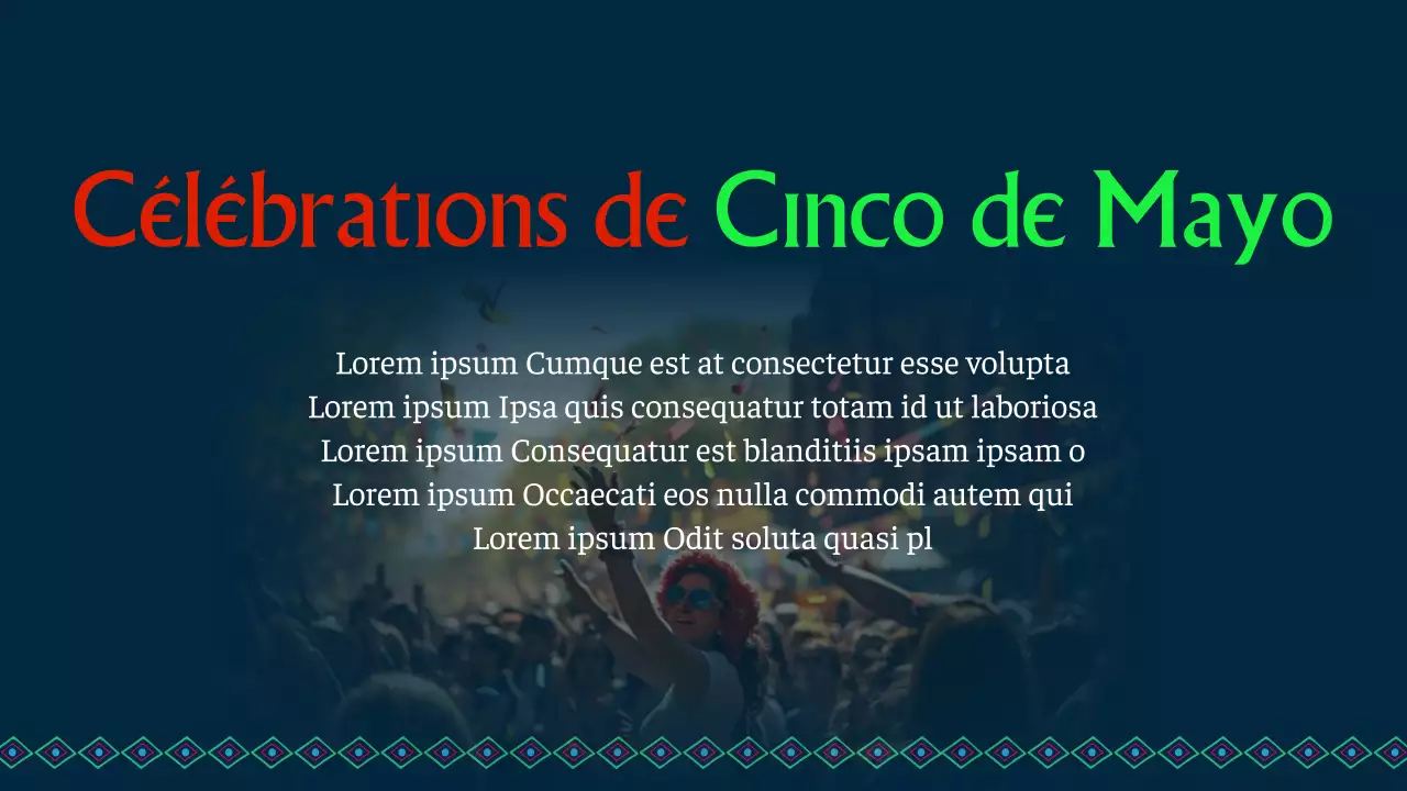 Matériel d'étude sur l'histoire du Cinco de Mayo de la marine