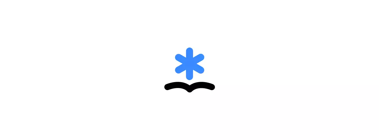 School design with book-shaped icons