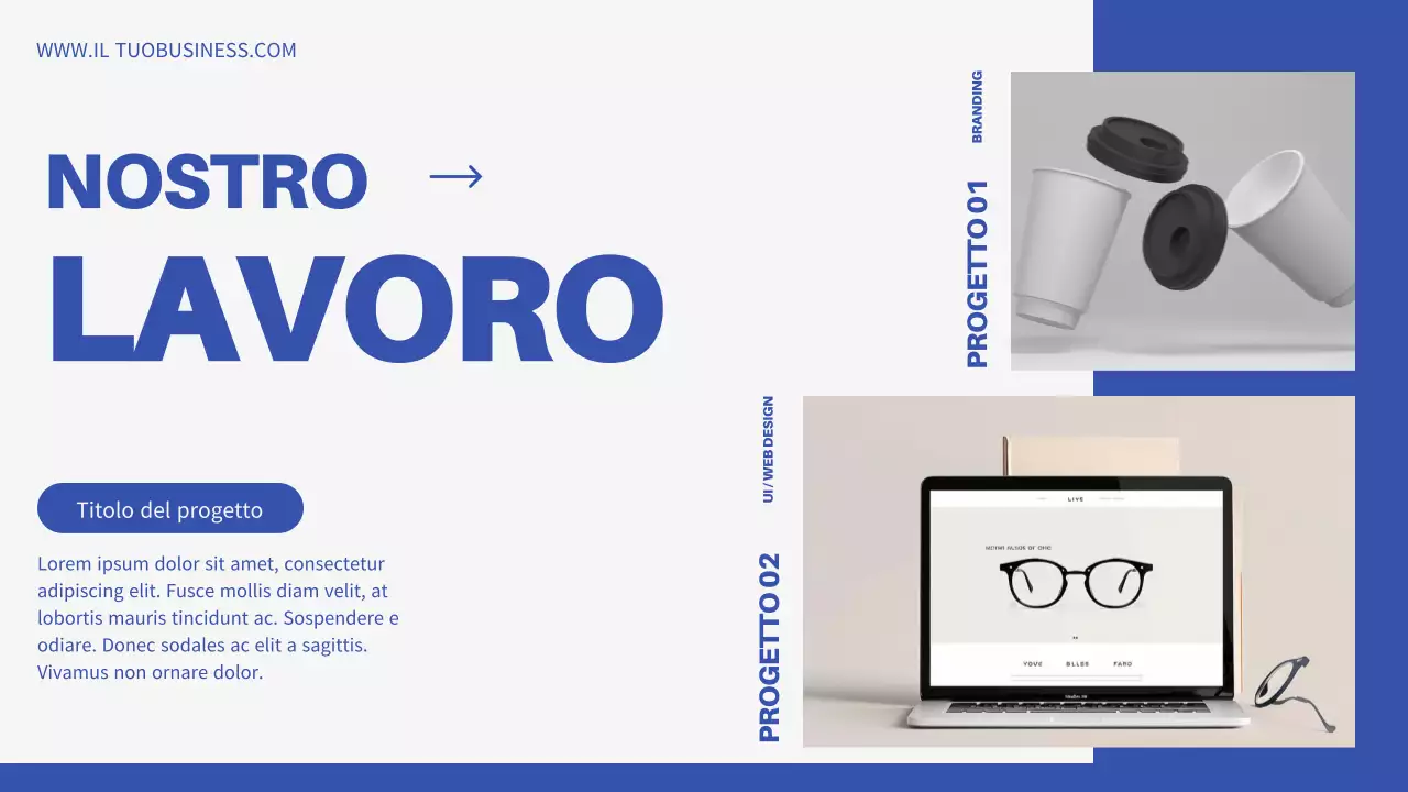 Introduzione dell'azienda Blue Minimal Business