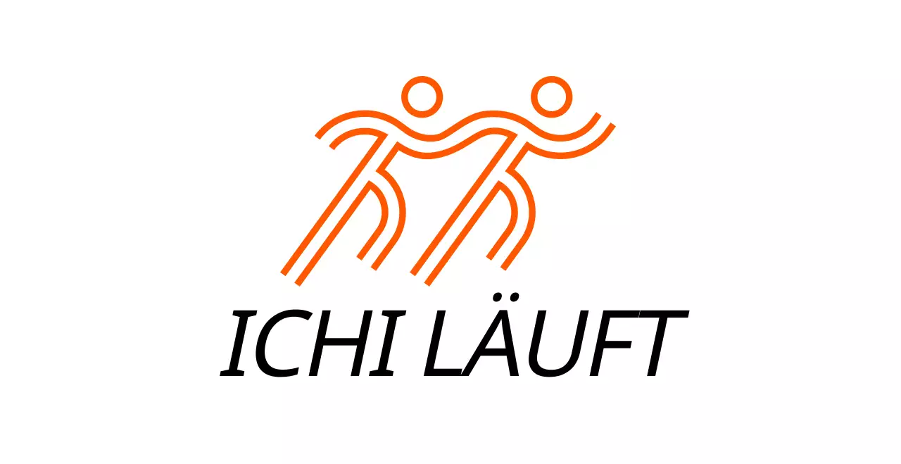 Einfacher Laufwettbewerb mit Illustrationen von Läufern