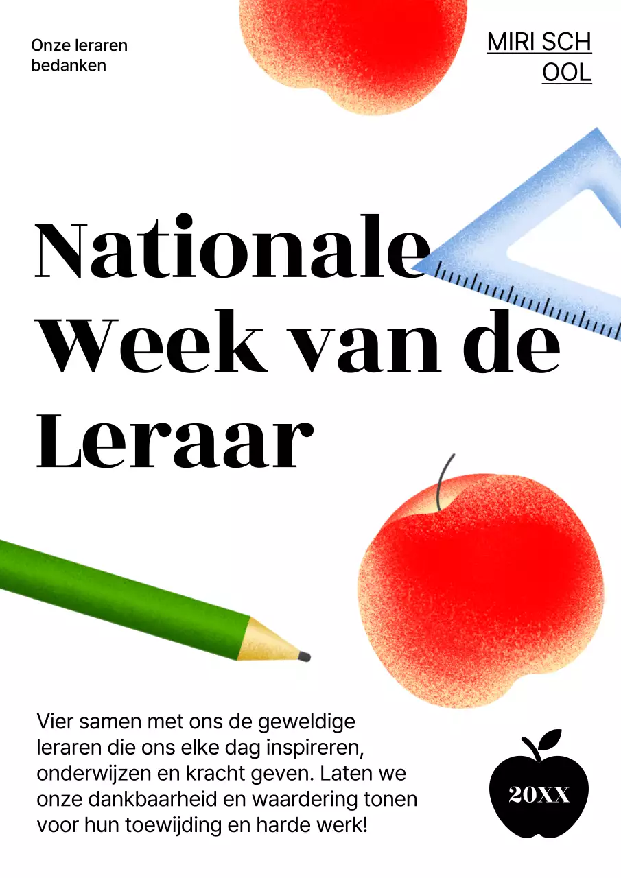 Organiseer een leuke lerarendag in wit en rood