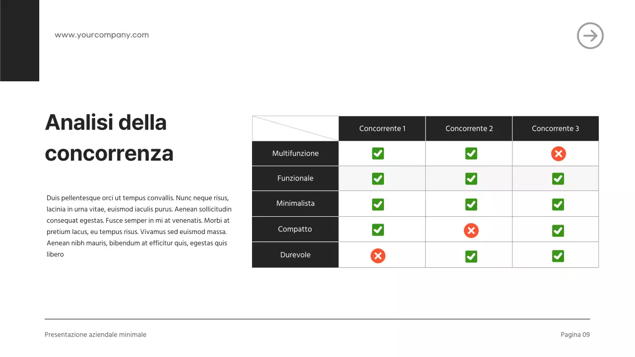 Introduzione aziendale moderna in bianco e nero