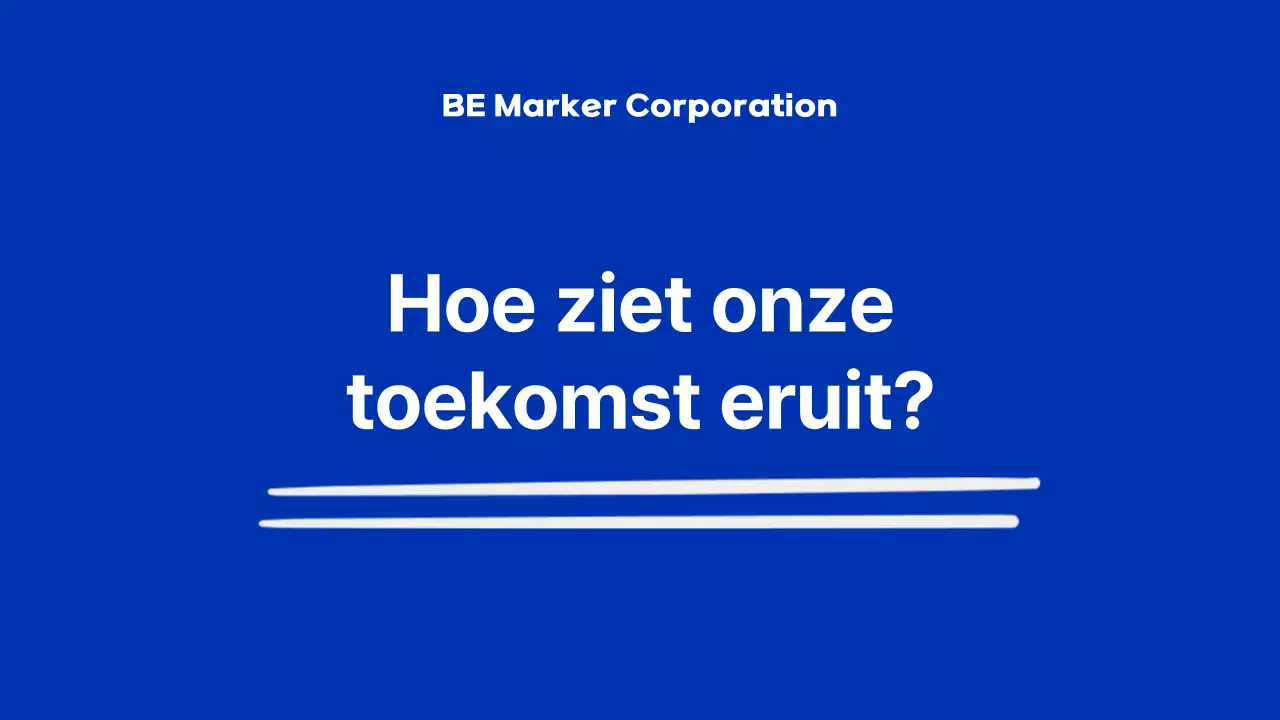 Blue Modern Marker Bedrijf Introductie