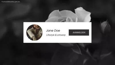 Zwart-wit Elegante Lifestyle Vlog Promotie