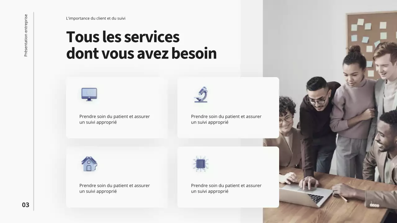 Purple Blue Modern Business Introduction de l'entreprise