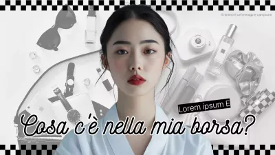 Un video trendy in bianco e nero su cosa c'è nella mia schiena