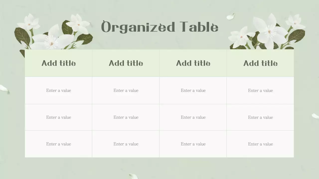 Template Presentasi Musim Semi Hijau Elegan