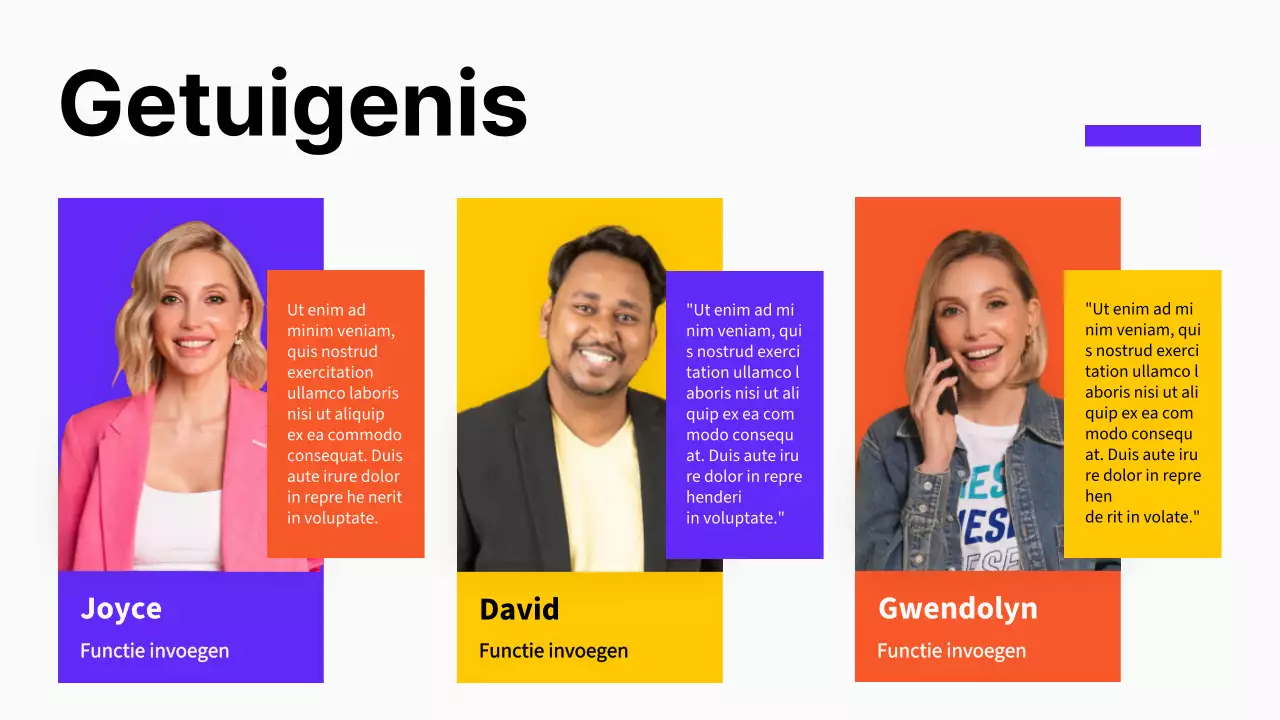 Purple Bold Bedrijf Introductie