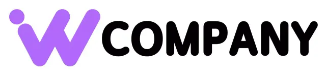 Company logo with a simple black alphabet symbol