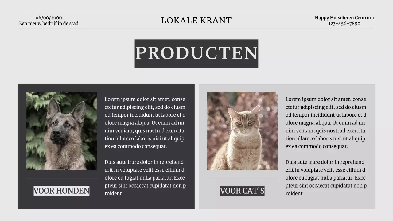 Introductie van Grey Classic Pet Business