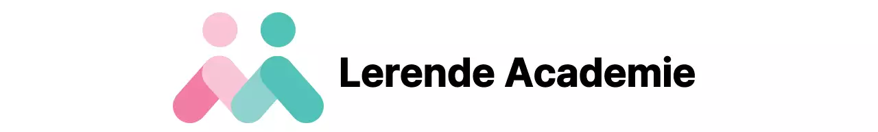 Schoolontwerp met een logo in de vorm van een mens