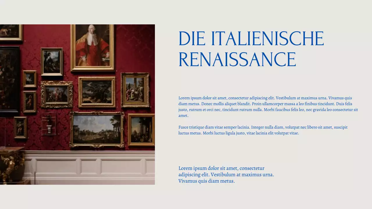 Grau und Blau Elegantes Kunst-Vortragsmaterial