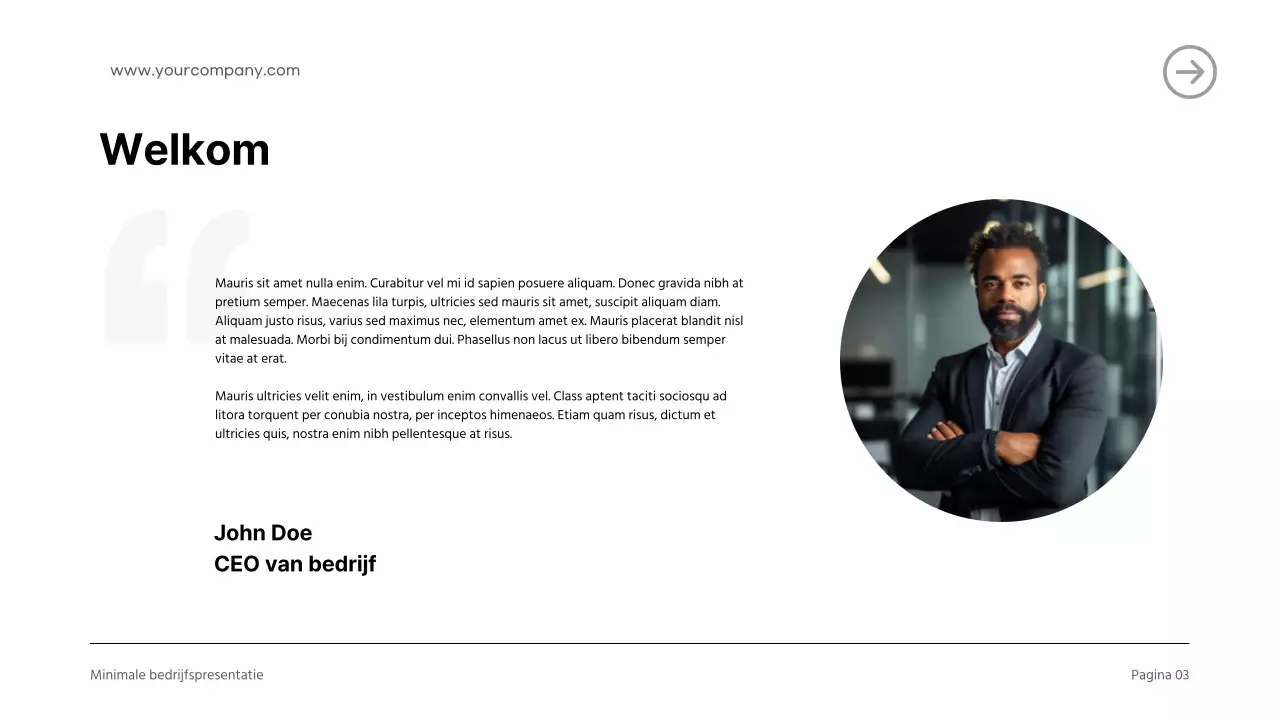 Zwart-wit Introductie Modern Bedrijf