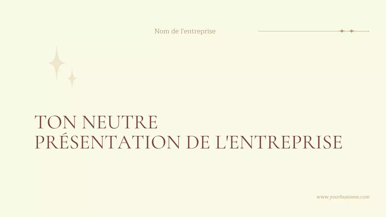 Beige Natural Business Présentation de la société
