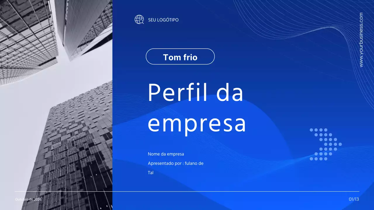 Apresentação da Blue Modern Business Company