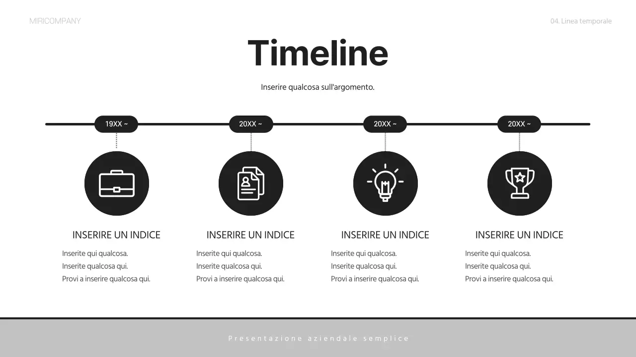 Una semplice lettera di presentazione aziendale in grigio e nero