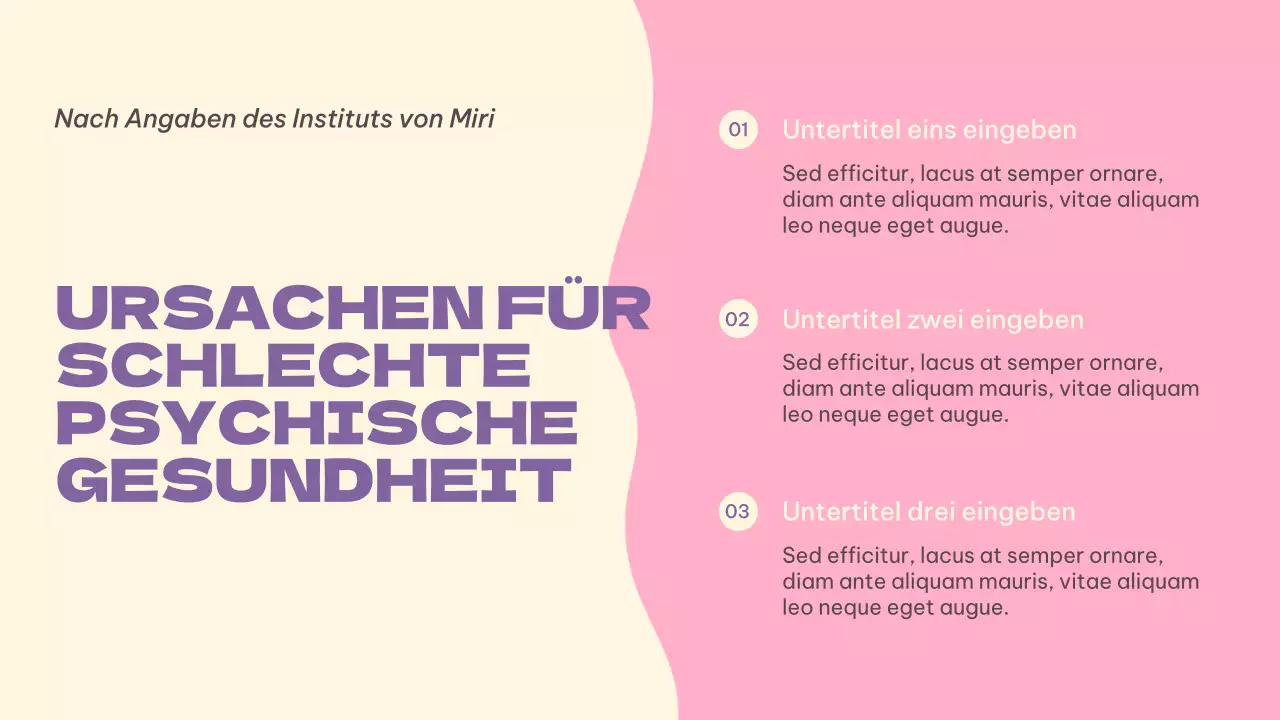 Rosa Einfacher Leitfaden für psychische Gesundheit