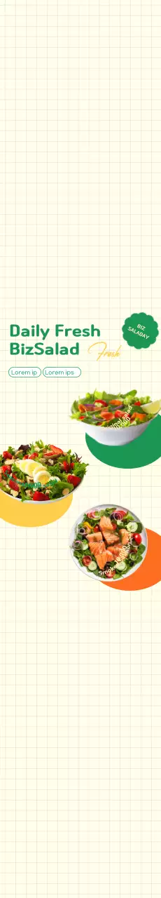 Toko salad hijau dan segar