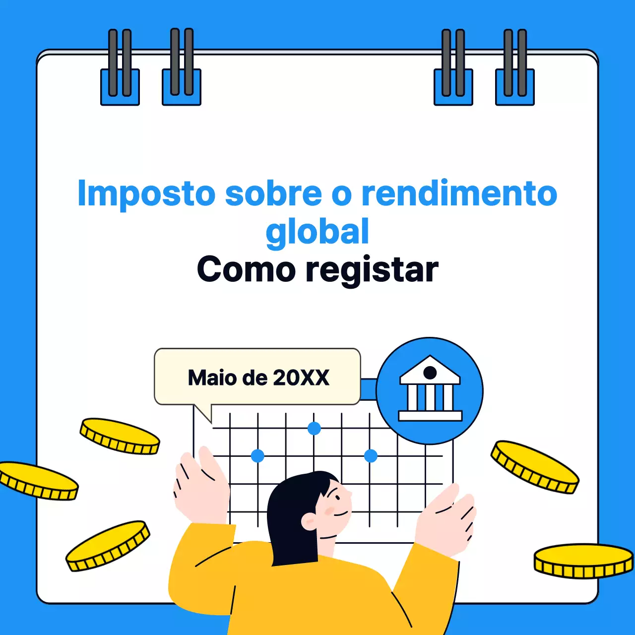 Sobre a apresentação de uma declaração de imposto sobre o rendimento simples e completa em azul