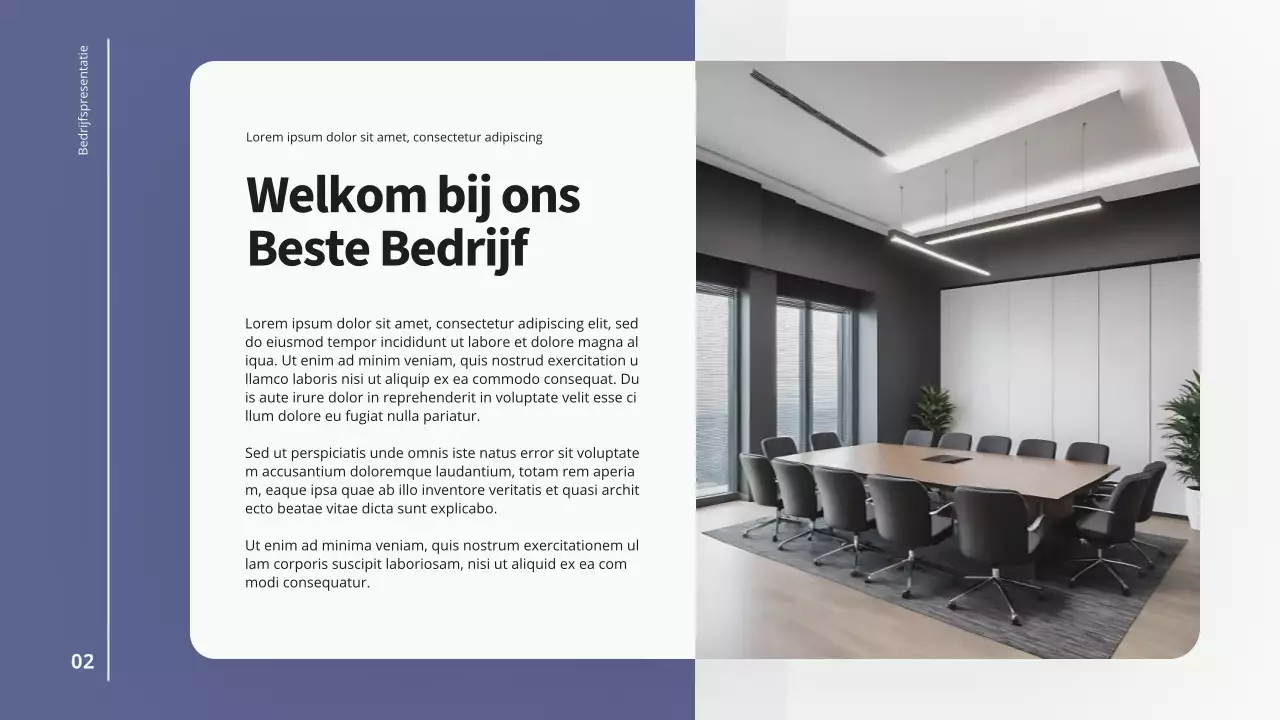 Purple Blue Introductie Modern Bedrijf