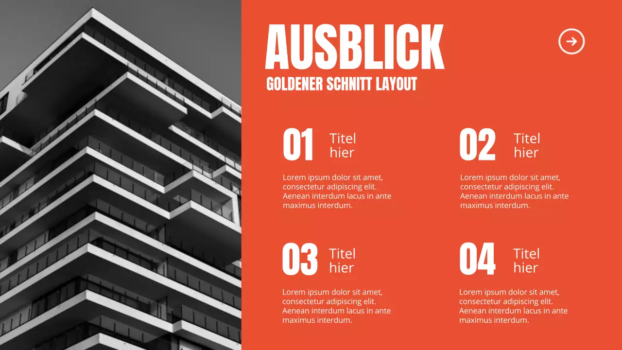 Orange Bold Business Unternehmen Einführung