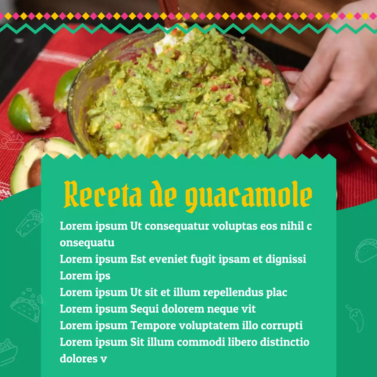 Yellow Traditional Cinco de Mayo Recipe