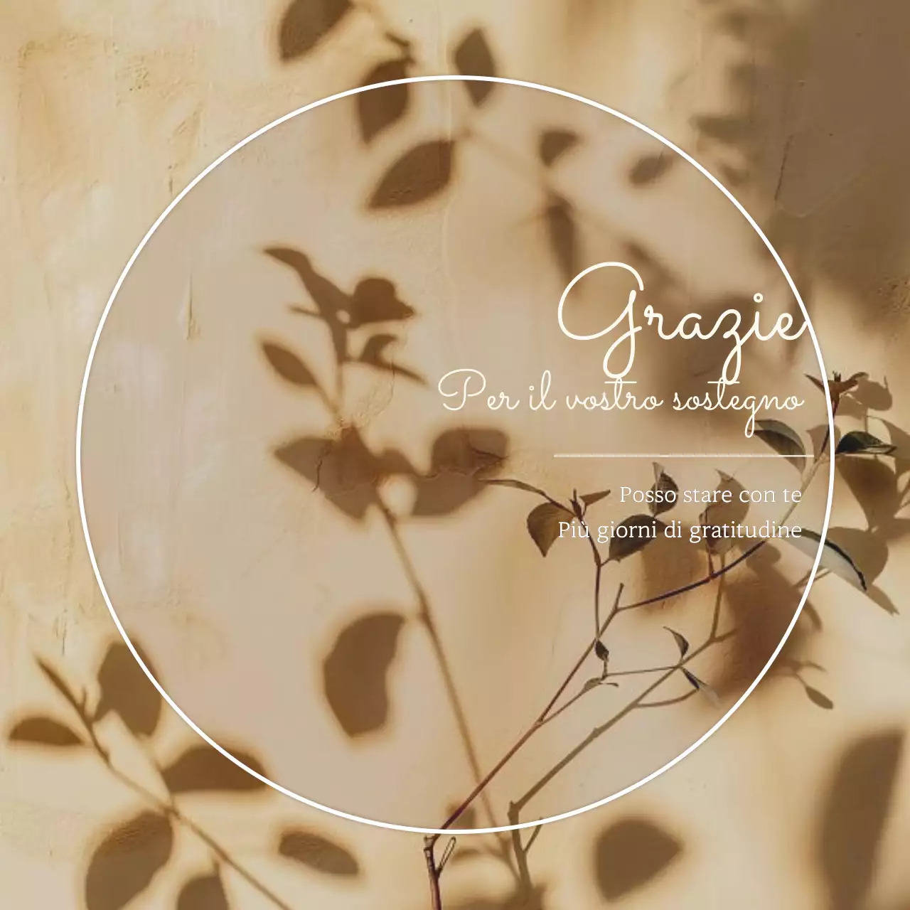 Un moderno post di apprezzamento del mese in beige e marrone