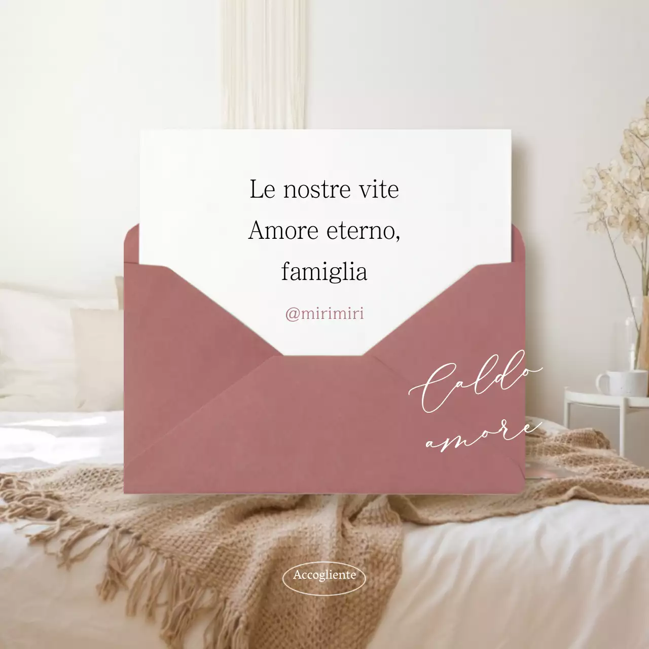 Promuovere una lettera sentimentale vintage in avorio e marrone