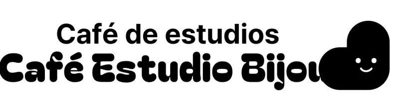 Logotipo de la sala de lectura de un café-estudio en un tipo de letra redondeado