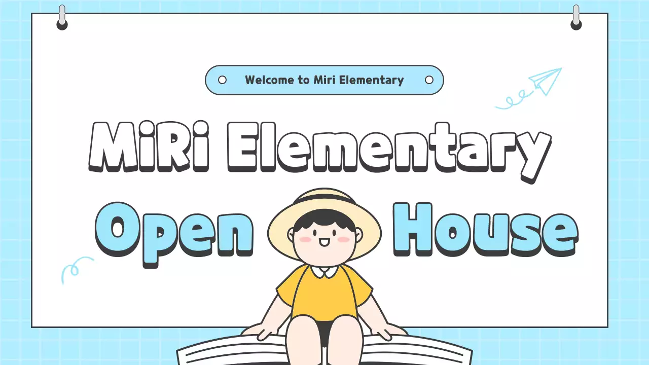 Blue Simple School Event Presentation