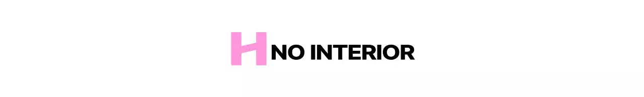 Logótipo de loja de interiores com um símbolo moderno da letra H