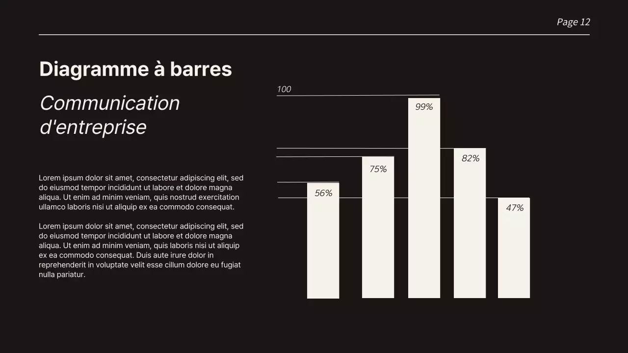 Pages de présentation des tendances beige et noir avec différentes mises en page Product Pitch