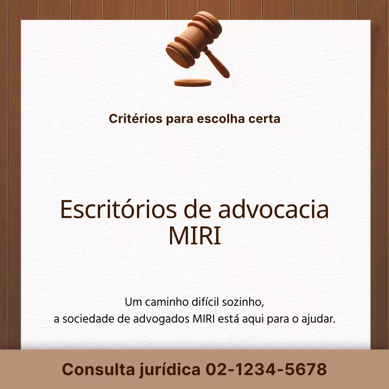 Um escritório de advogados clean em castanho e bege