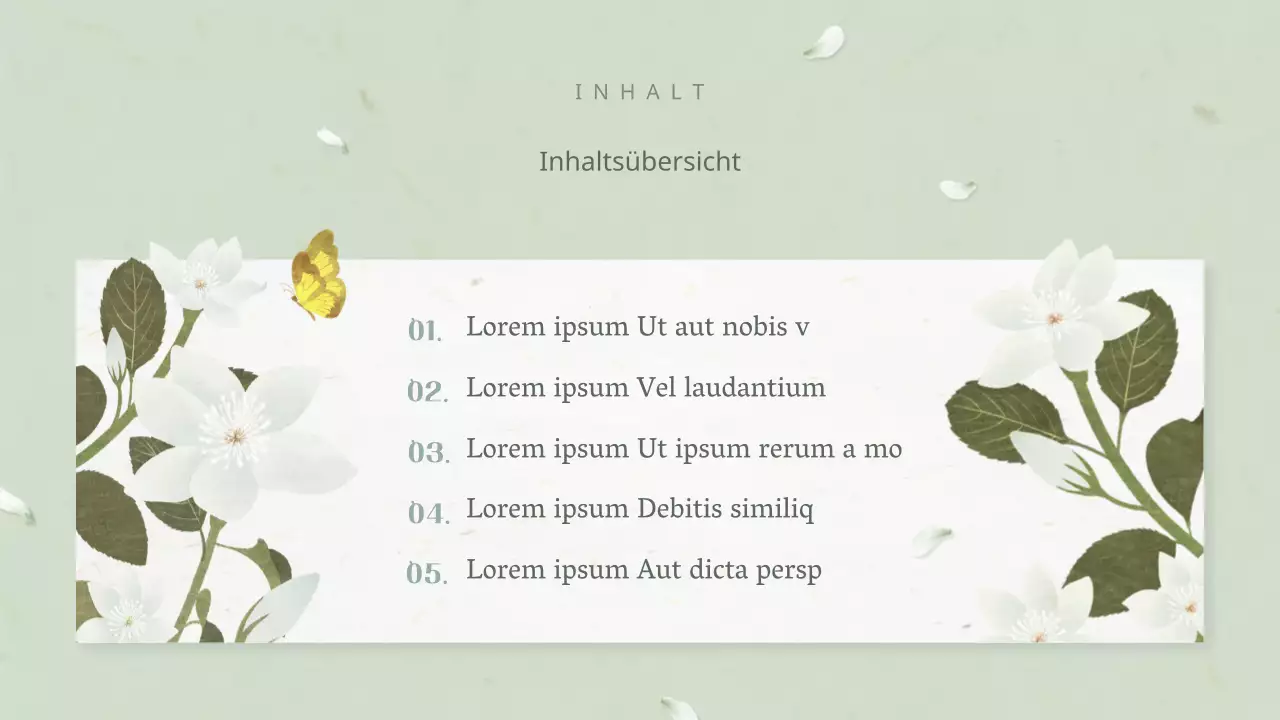 Orientalische weiße Blume Plan für einjährige Pflanzen