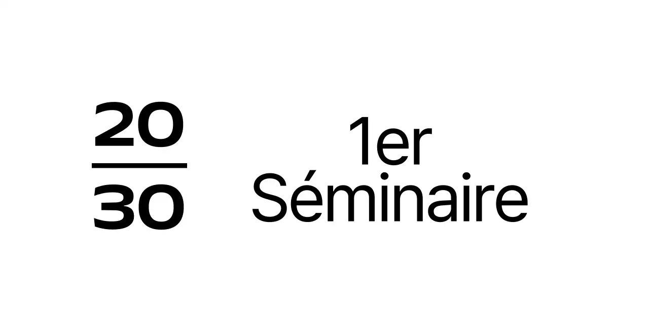 Séminaire d'entreprise simple avec logo illustré d'un carré incliné bleu