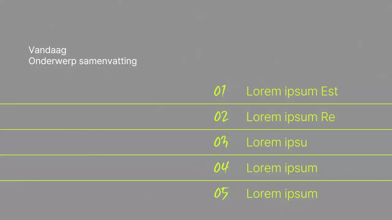 Eenvoudige handschrifthandleiding in grijs en fluorescerende kleuren