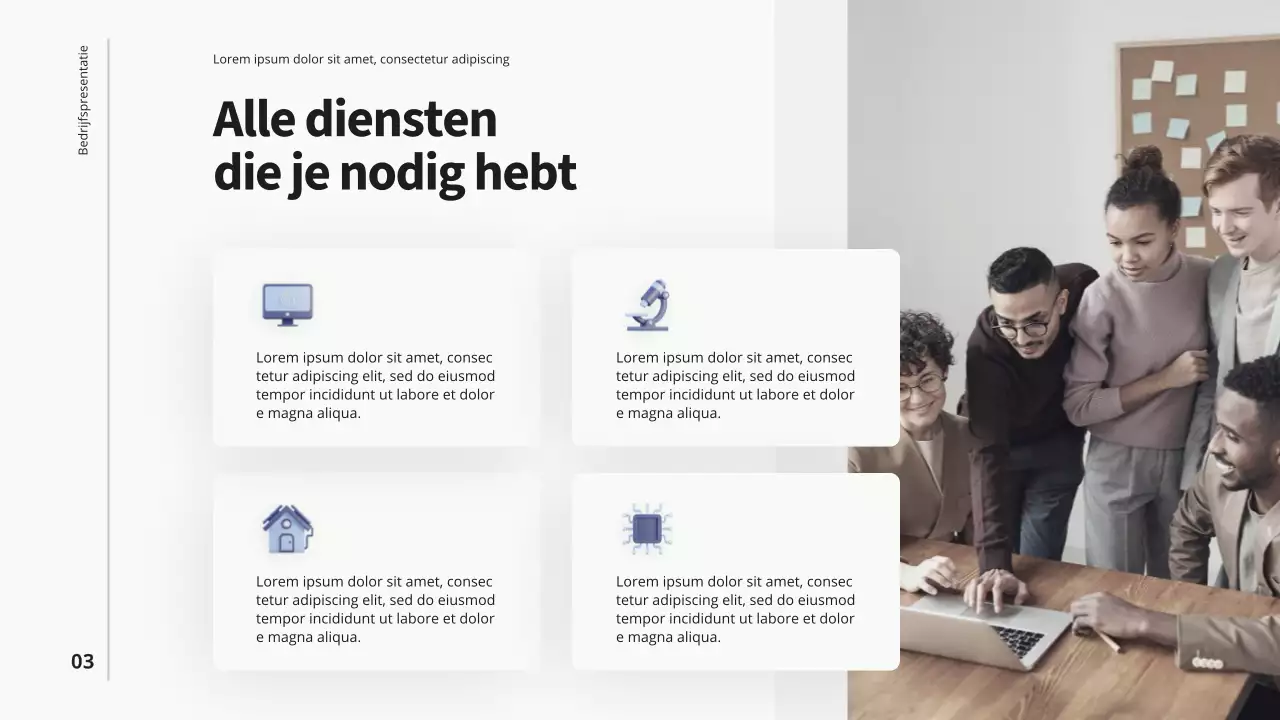 Purple Blue Introductie Modern Bedrijf