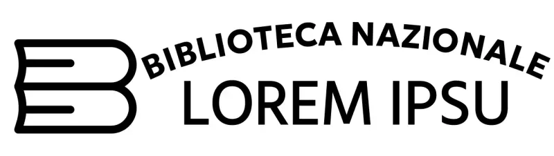 Concetto di apertura della biblioteca con illustrazioni a forma di libro